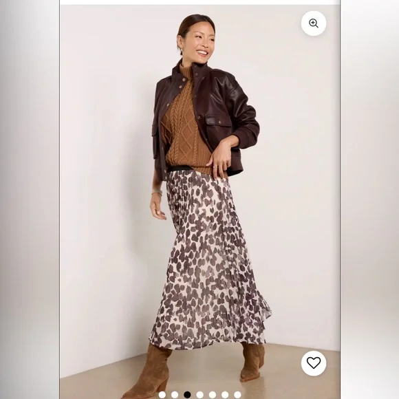 Evereve Dark Brown Bomber Jacket NWOT - Picture 4 of 16